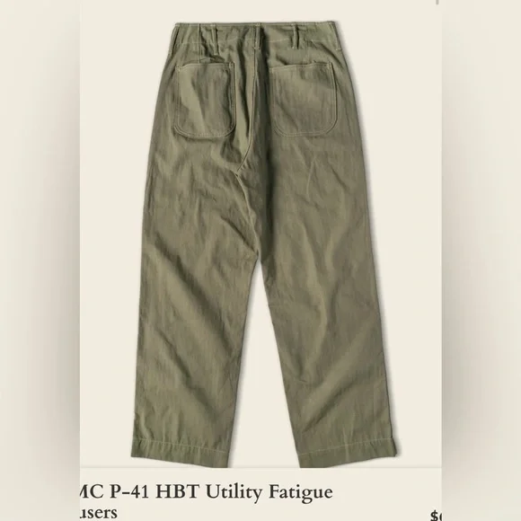 Bronson Mfg Co. Men's Army Utility Olive Green Pants size 32 new with tags - Picture 2 of 7